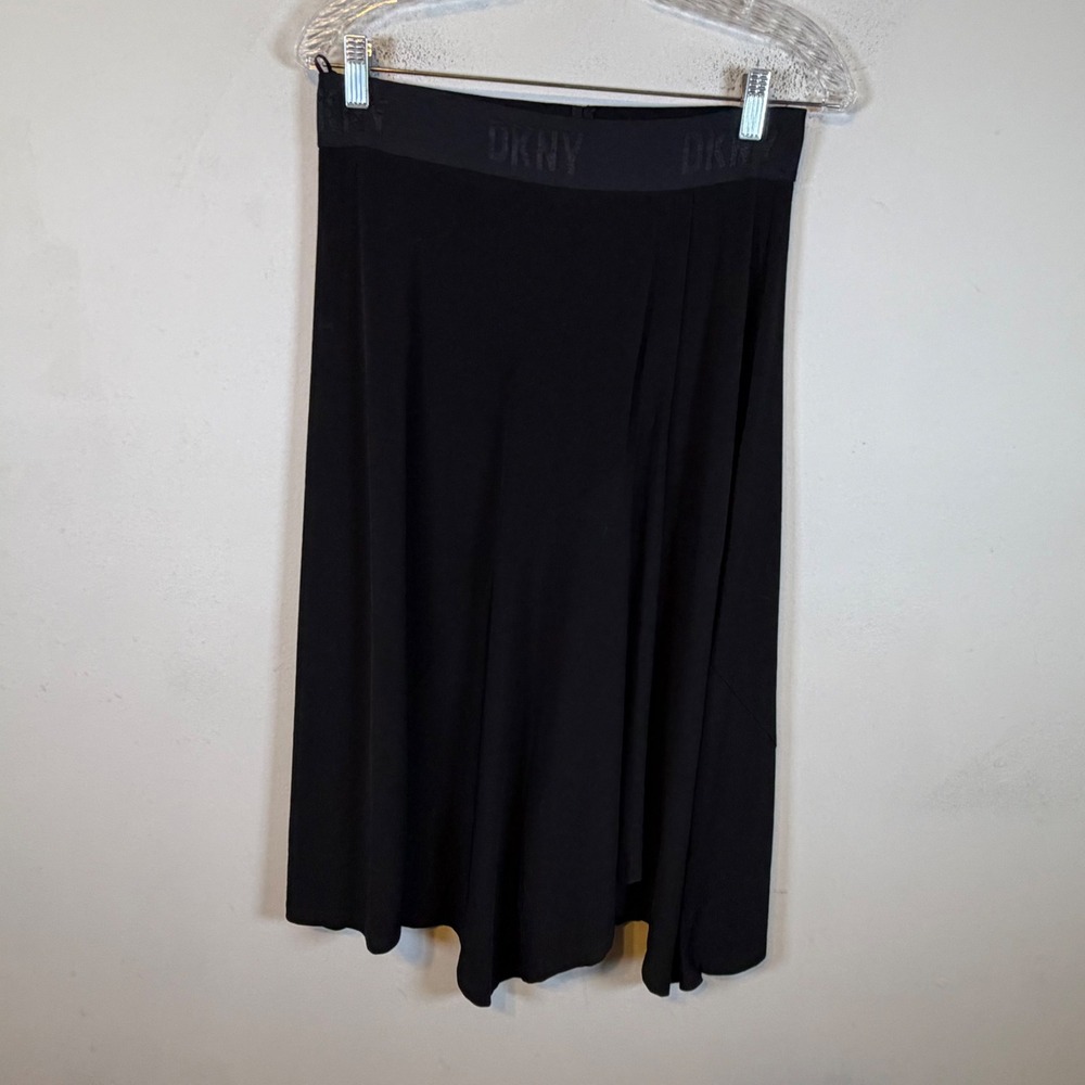 DKNY Womens Skirt Logo Waistband Black S